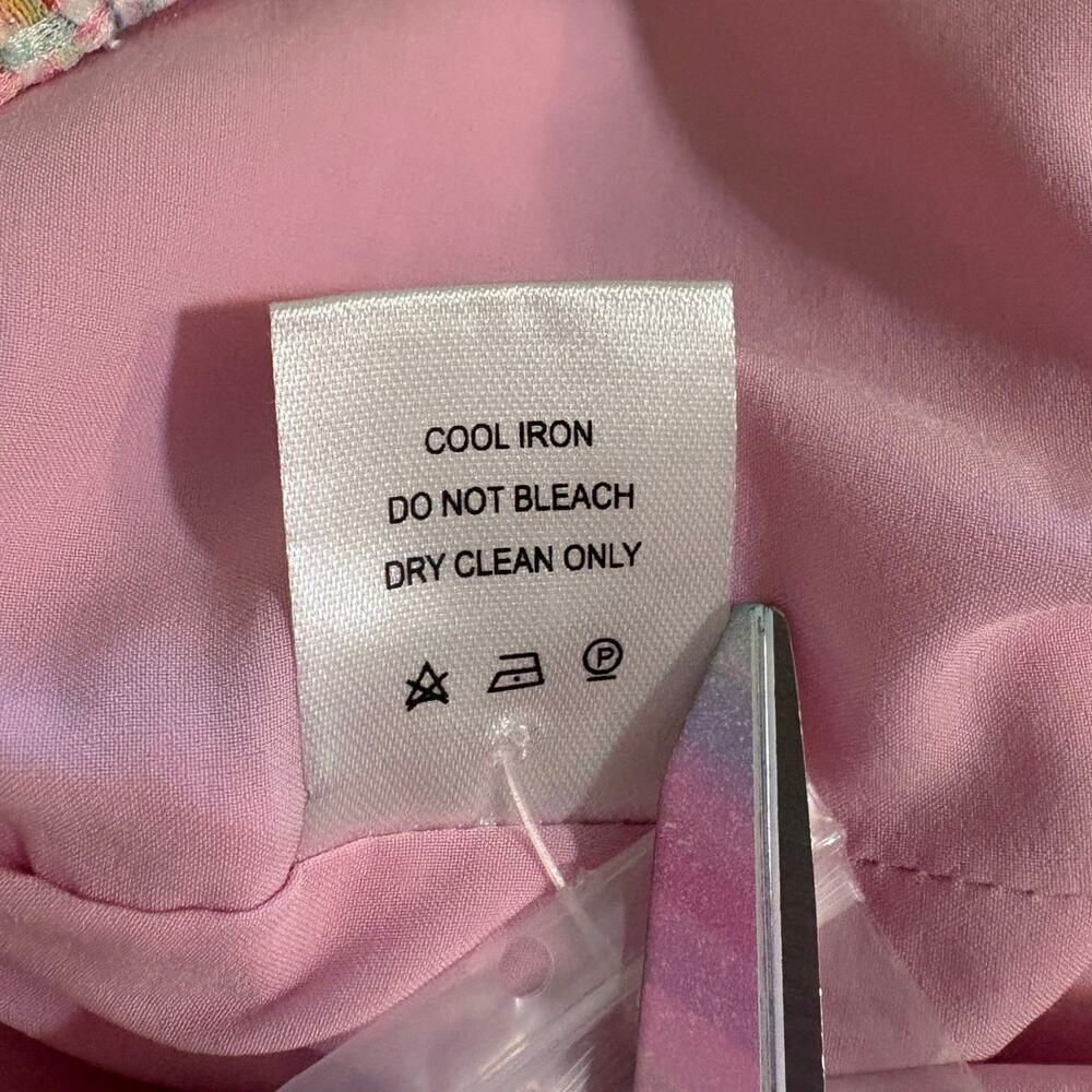 Assignment Revolve Multi Sprikles Maribel Tweed Mini Dress Size L - Picture 6 of 7